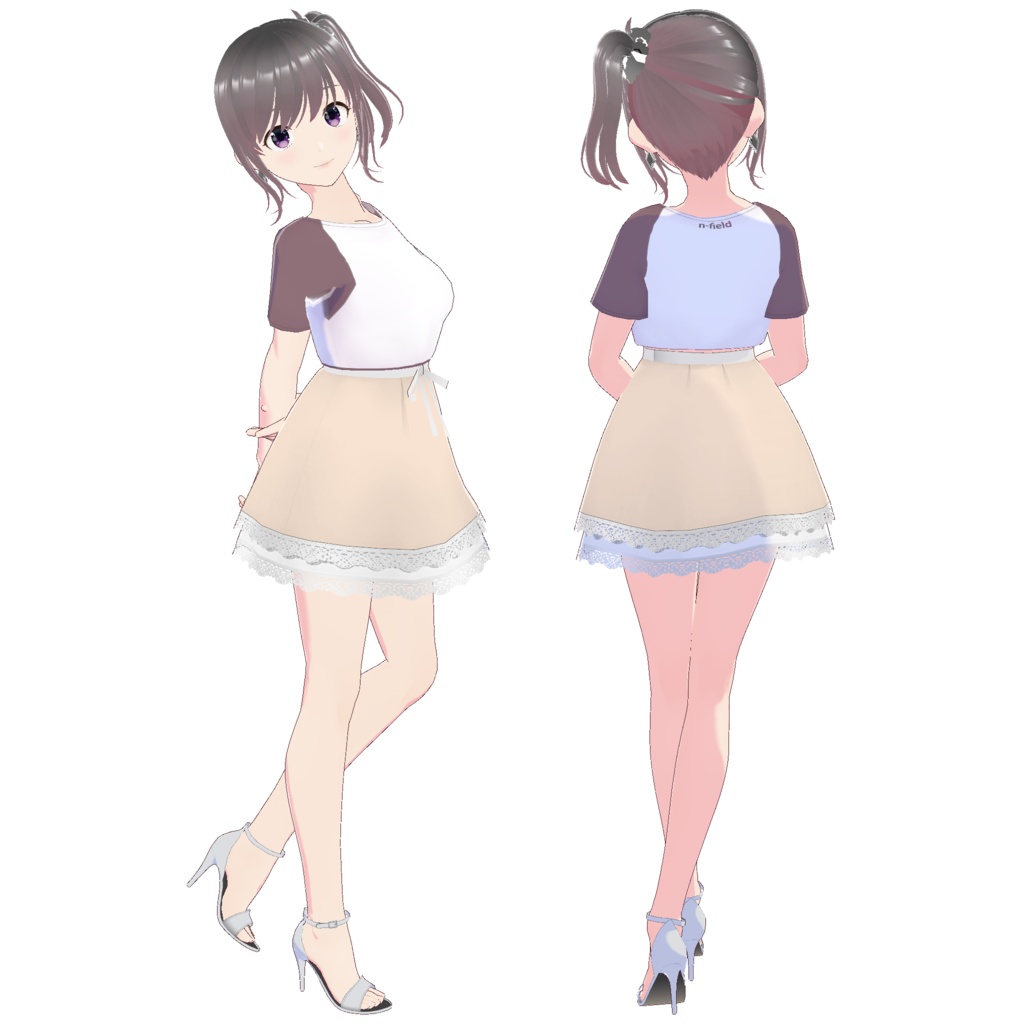 レイヤードレーススカート (ホワイトレース)