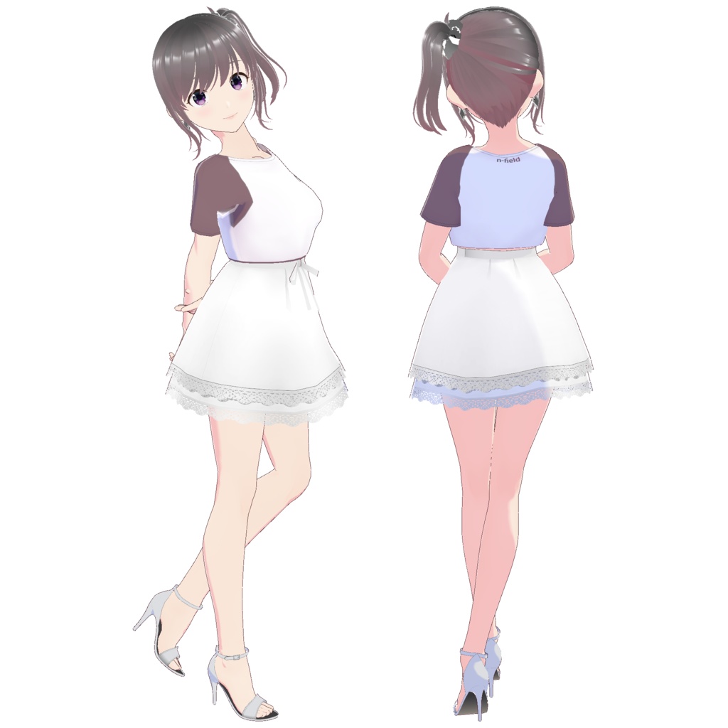 レイヤードレーススカート (ホワイトレース)