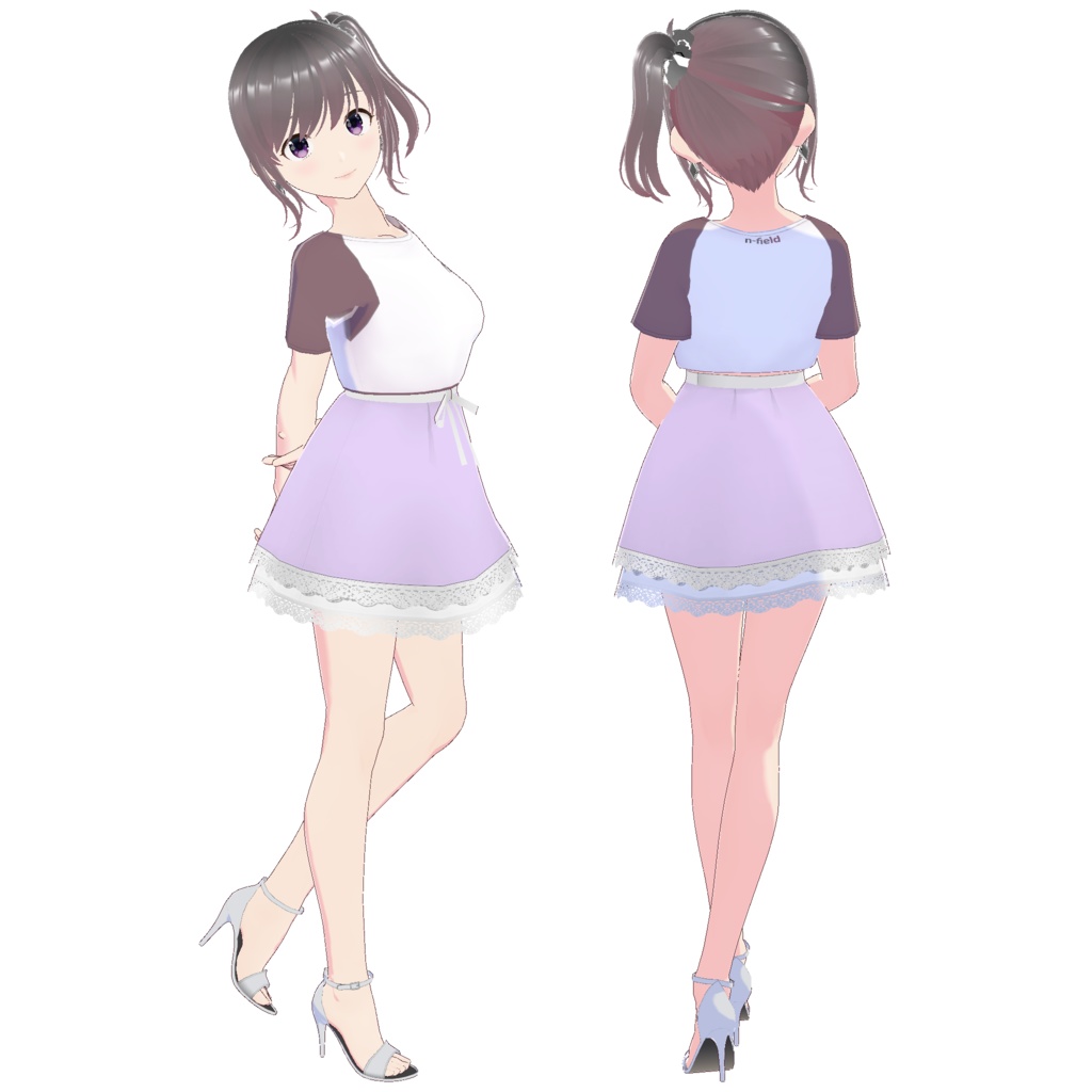 レイヤードレーススカート (ホワイトレース)