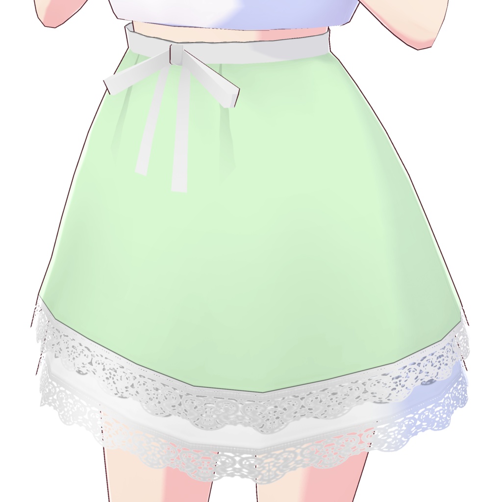 レイヤードレーススカート (ホワイトレース)