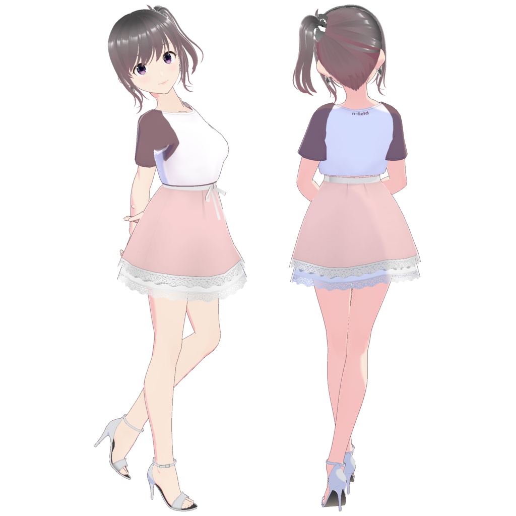 レイヤードレーススカート (ホワイトレース)