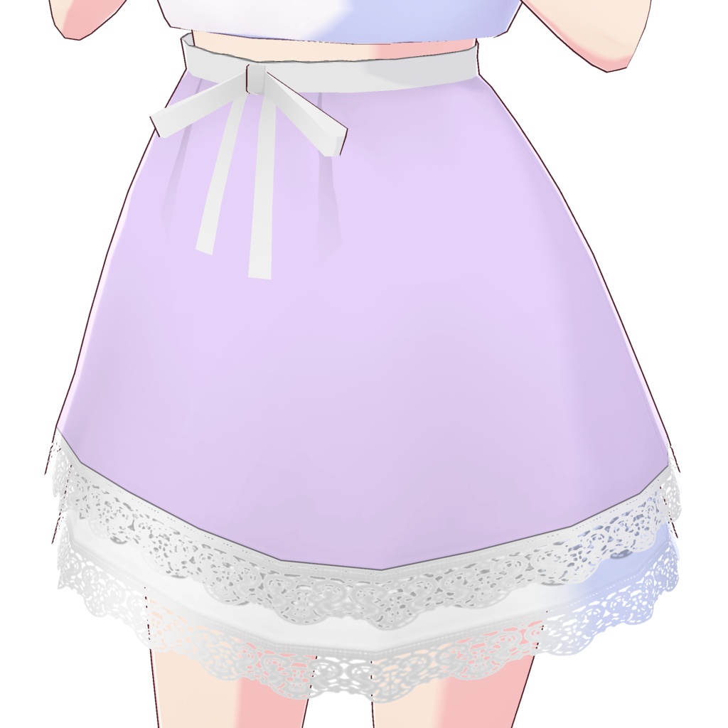 レイヤードレーススカート (ホワイトレース)