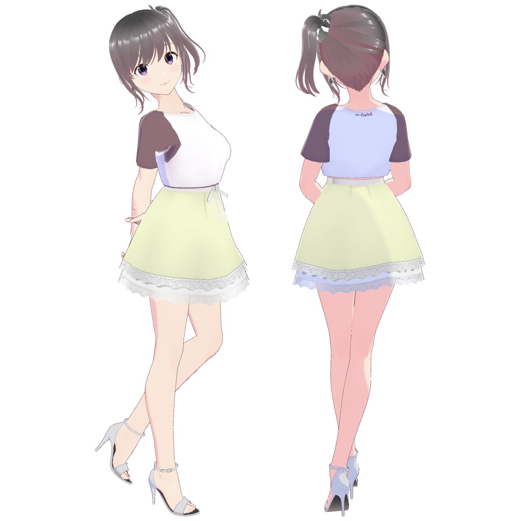 レイヤードレーススカート (ホワイトレース)