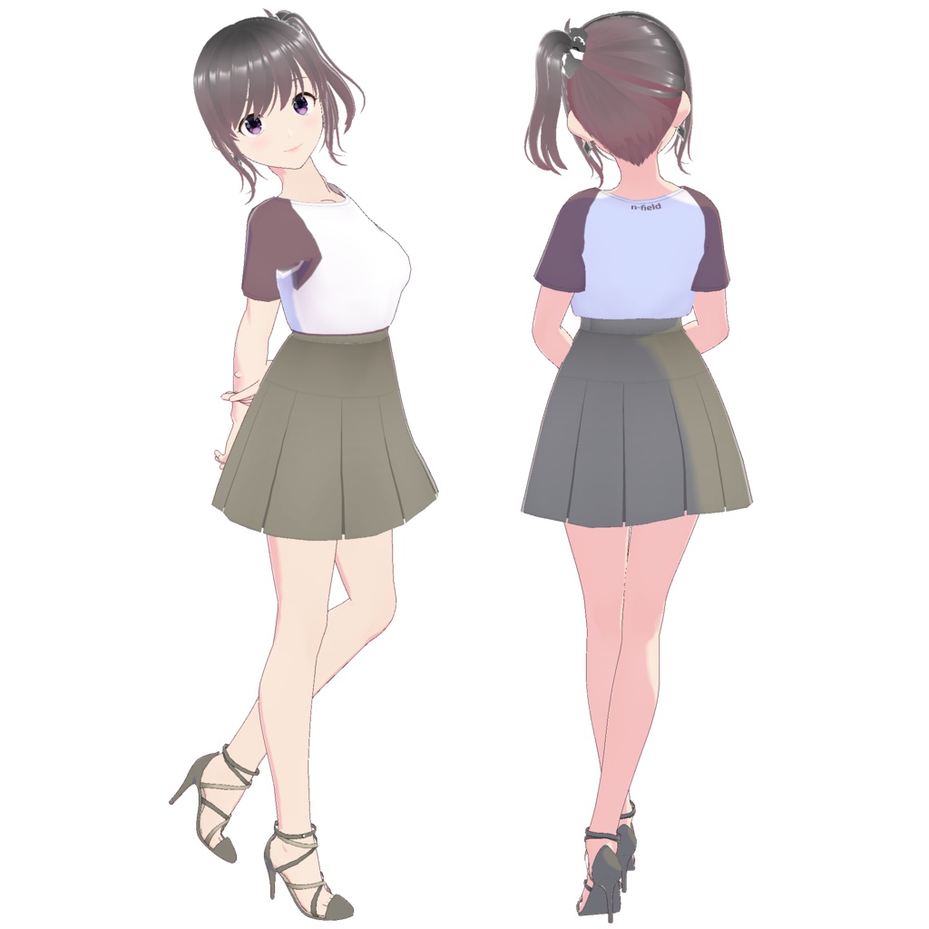 ボックスプリーツスカート A