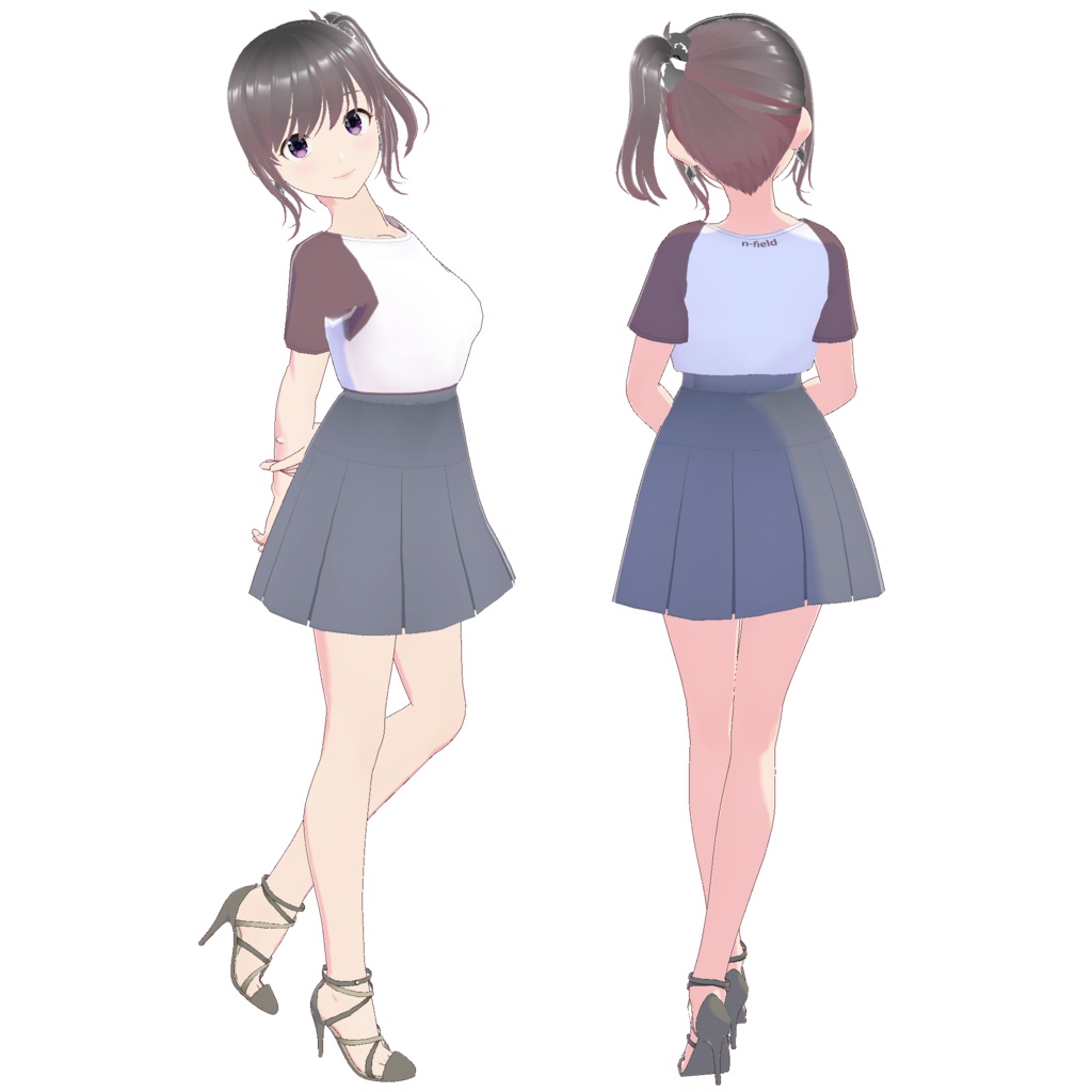 ボックスプリーツスカート A