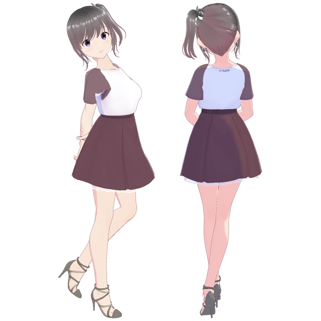 ボックスプリーツスカート B