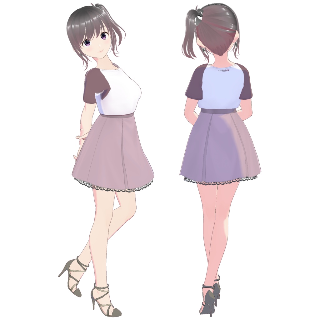 ボックスプリーツスカート B