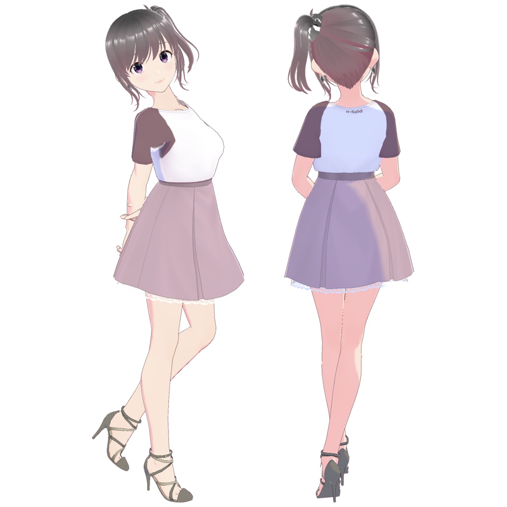 ボックスプリーツスカート B