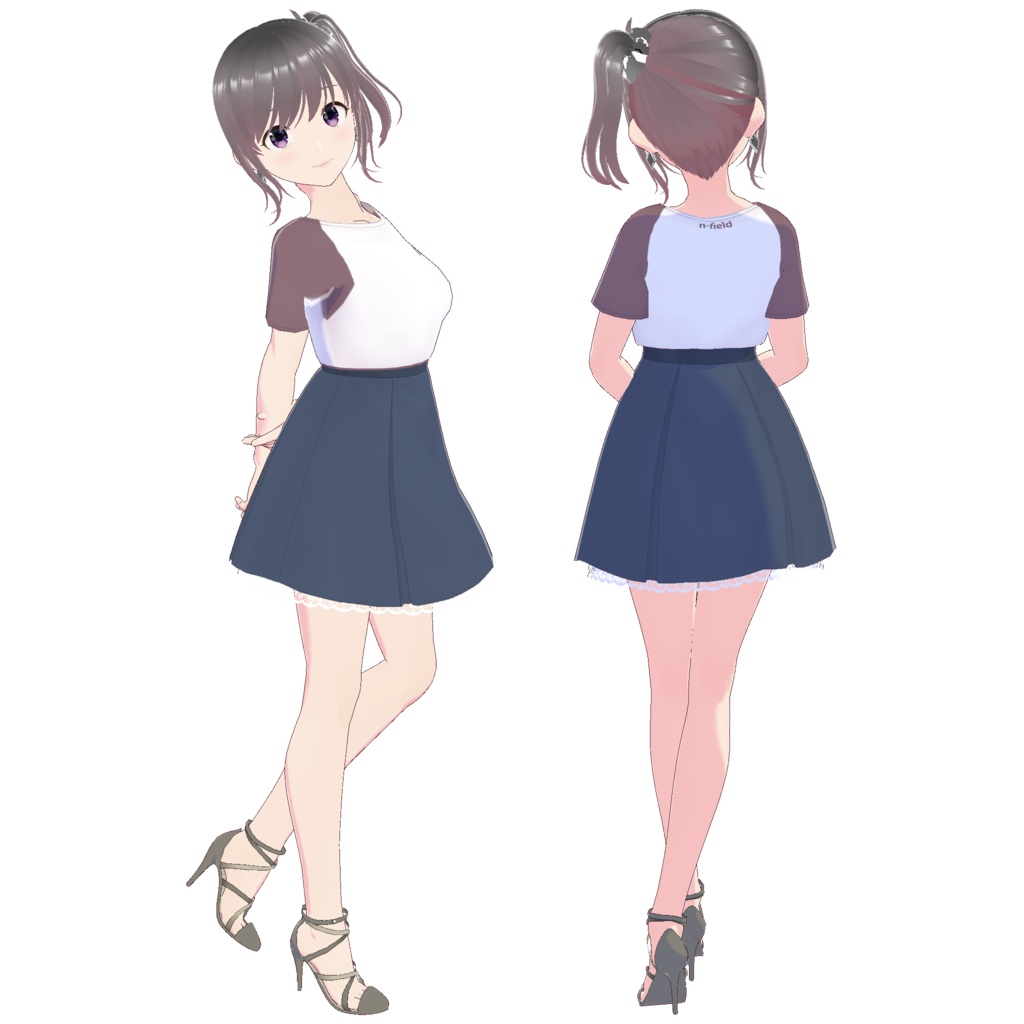 ボックスプリーツスカート B