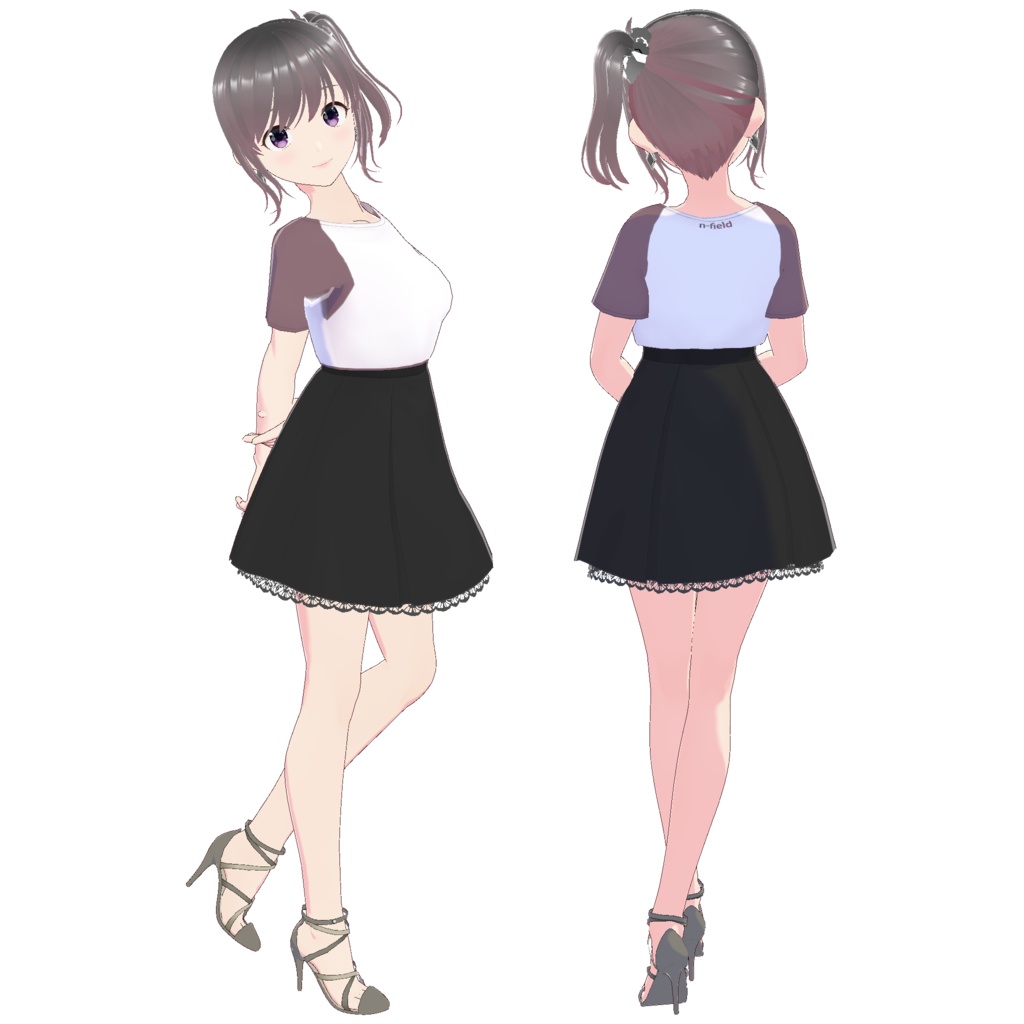 ボックスプリーツスカート B