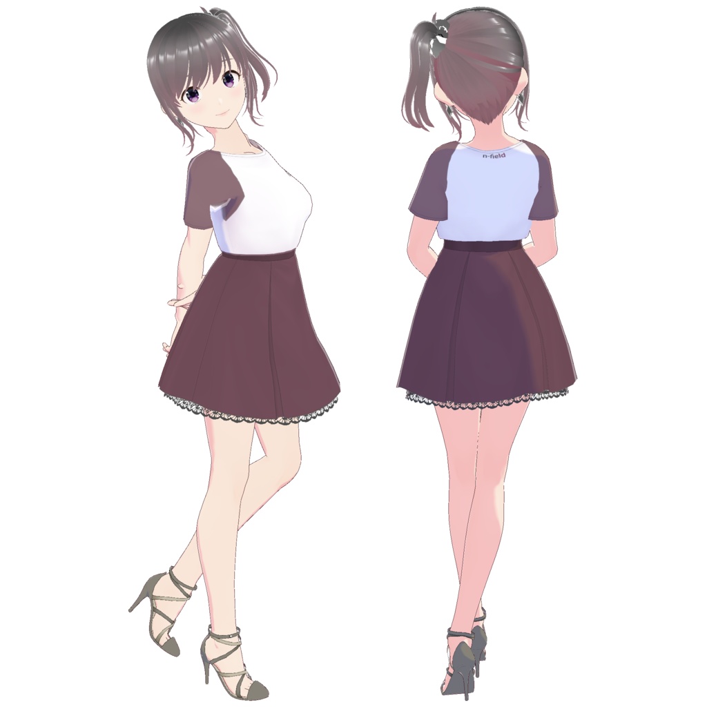 ボックスプリーツスカート B