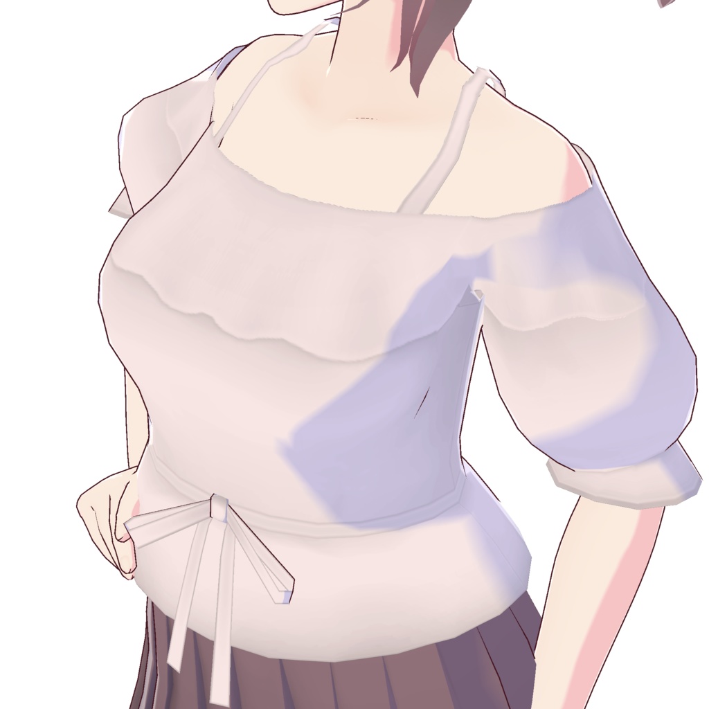 ペプラムオフショルダー