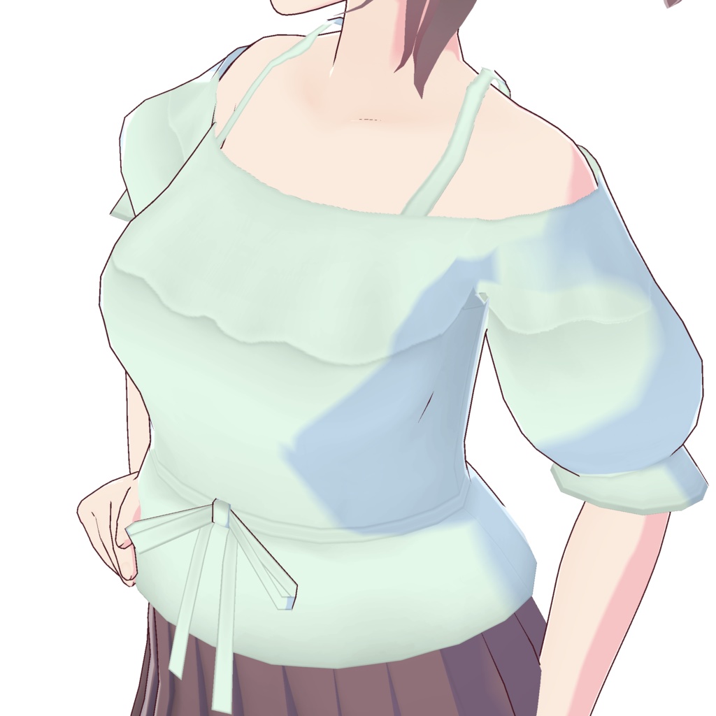 ペプラムオフショルダー