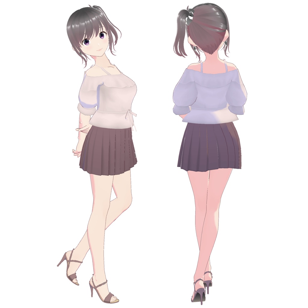 ペプラムオフショルダー