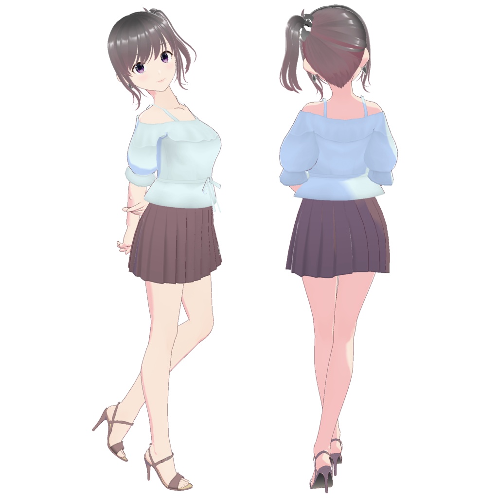 ペプラムオフショルダー