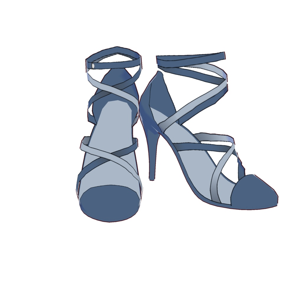 ピンヒールサンダル (クロスベルト・クロスストラップ)