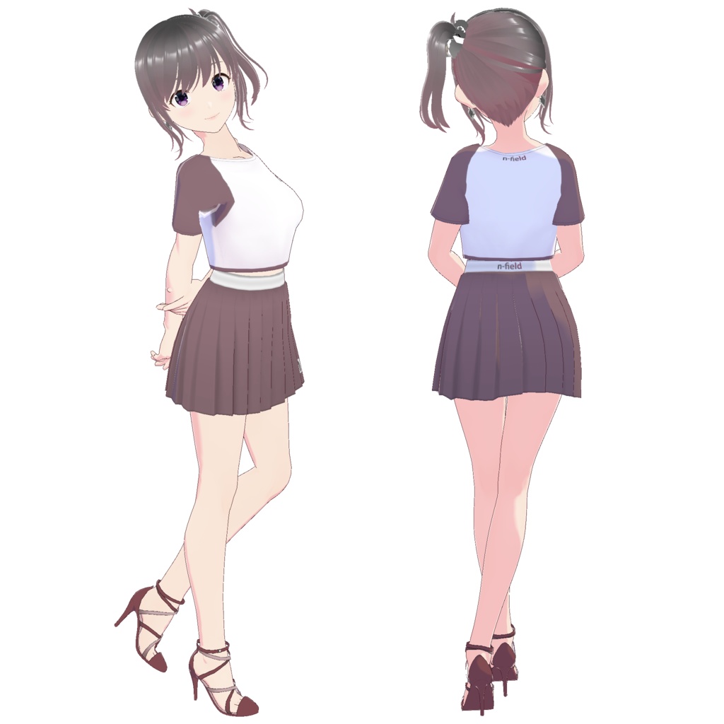 ピンヒールサンダル (クロスベルト・クロスストラップ)