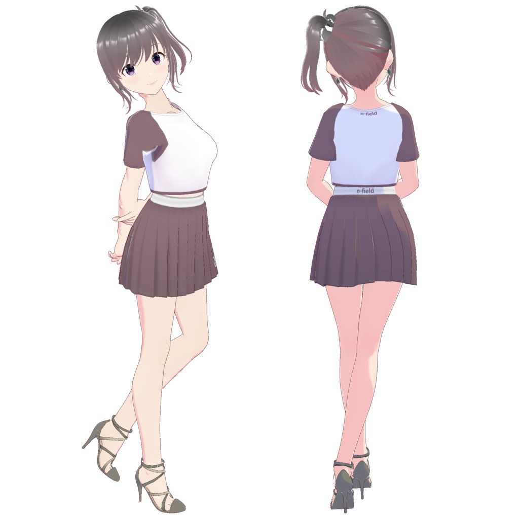 ピンヒールサンダル (クロスベルト・クロスストラップ)