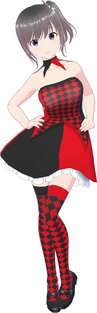 ベアトップワンピース (ハロウィンスタイル)