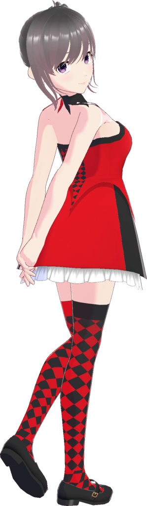 ベアトップワンピース (ハロウィンスタイル)