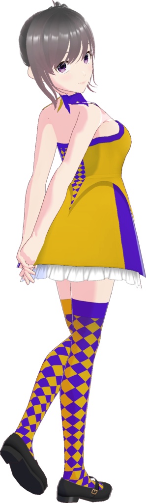 ベアトップワンピース (ハロウィンスタイル)