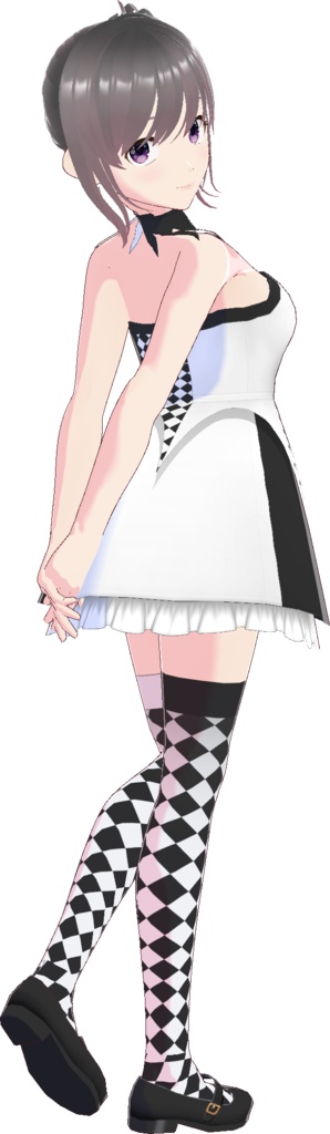 ベアトップワンピース (ハロウィンスタイル)