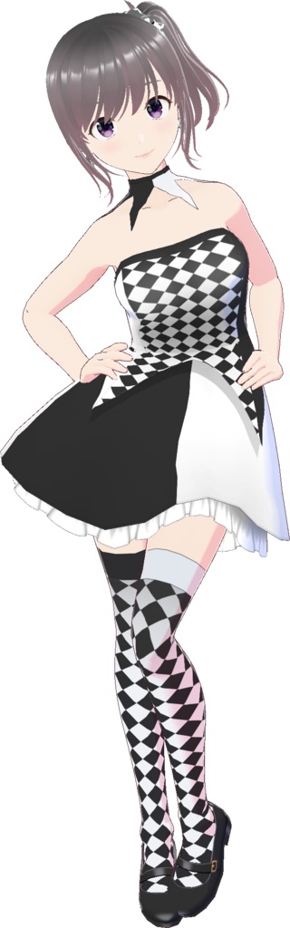 ベアトップワンピース (ハロウィンスタイル)