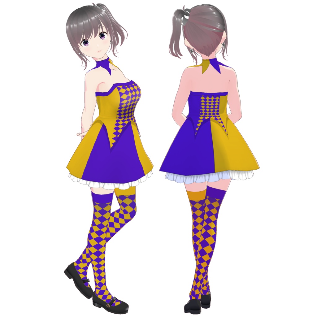 ベアトップワンピース (ハロウィンスタイル)