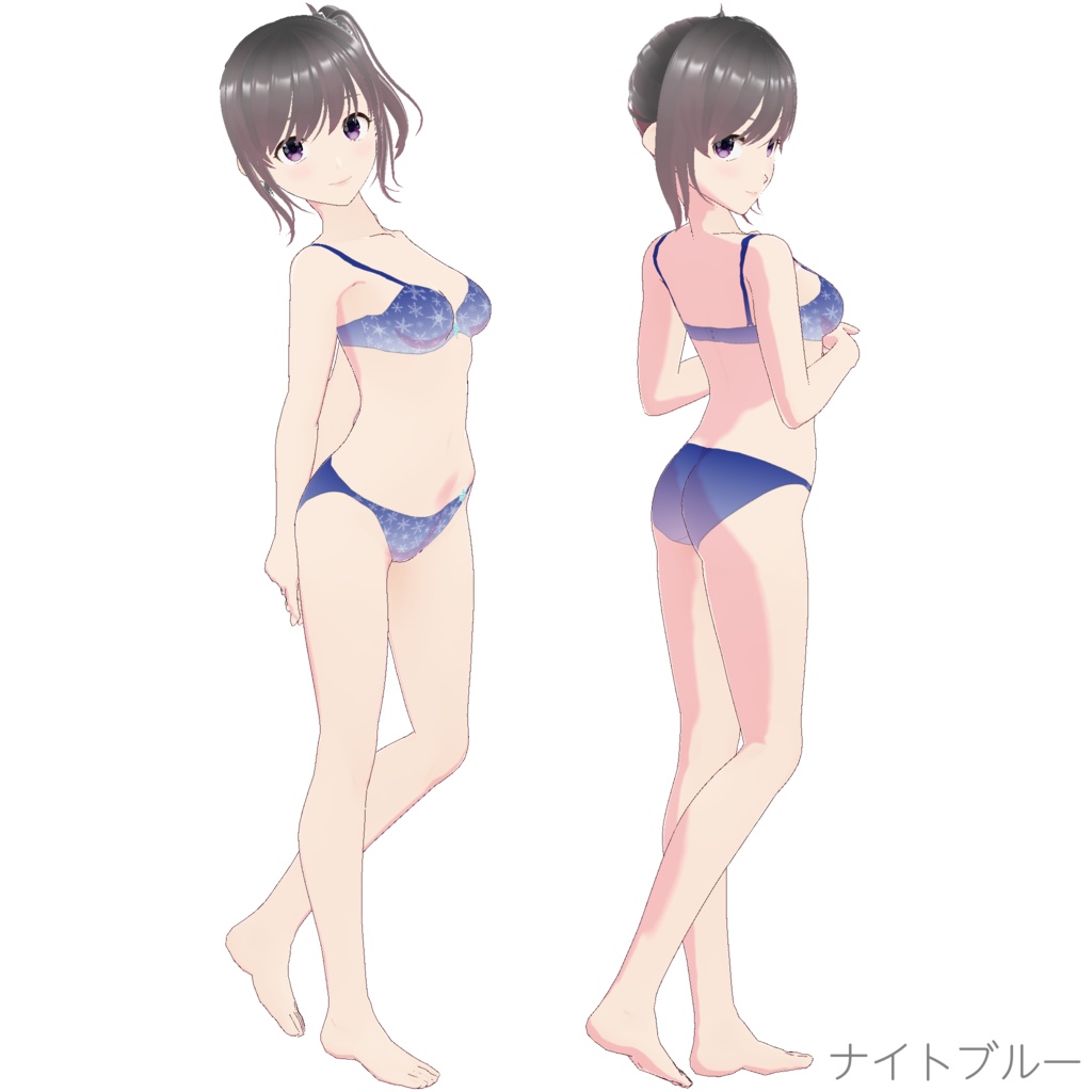 インナー (ブラ&ショーツ nf-1 "Snow")