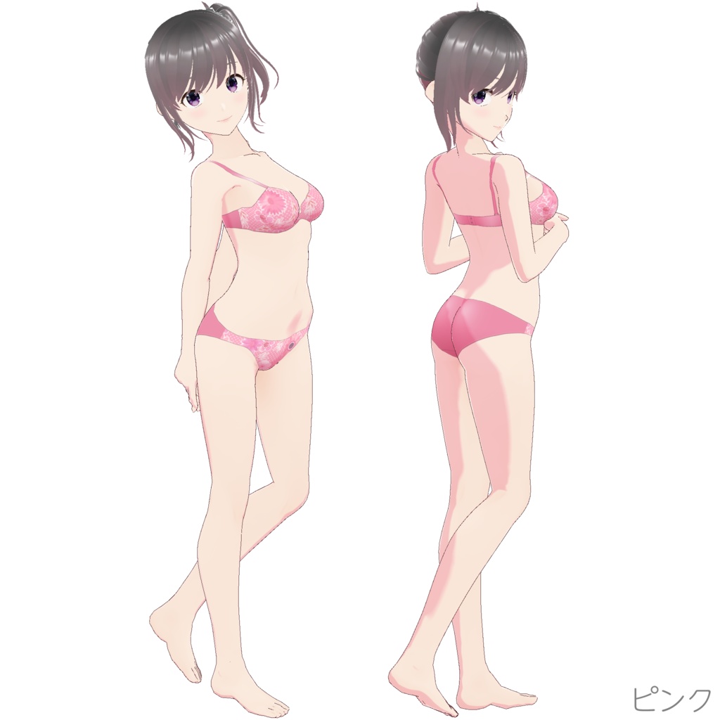 インナー (ブラ&ショーツ nf-2 "Flower")