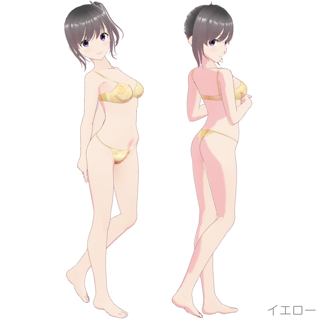 インナー (ブラ&ショーツ nf-2 "Flower")