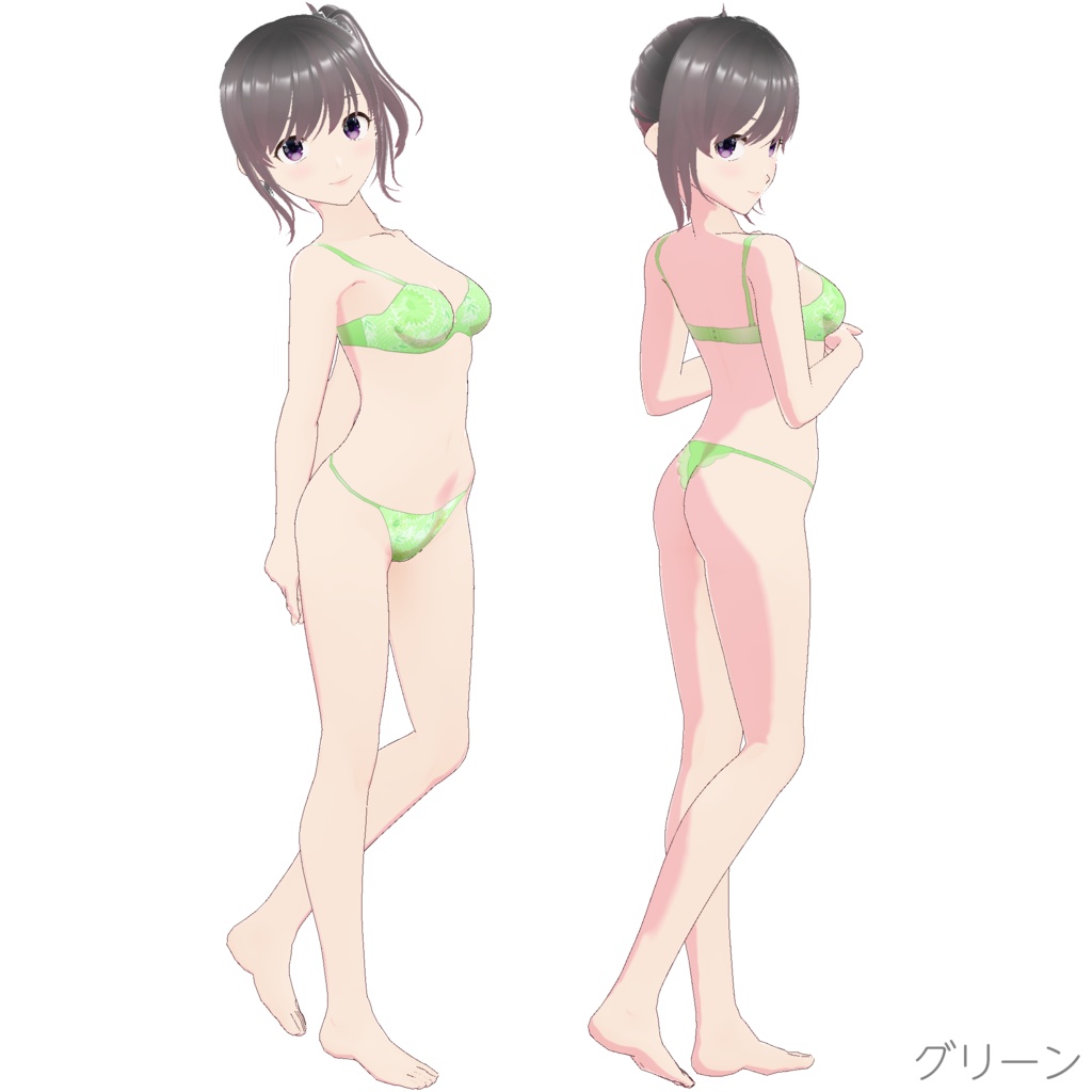 インナー (ブラ&ショーツ nf-2 "Flower")