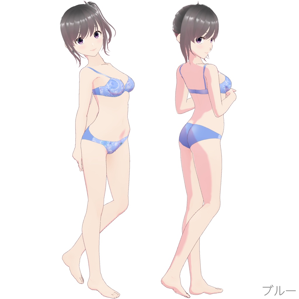 インナー (ブラ&ショーツ nf-2 "Flower")