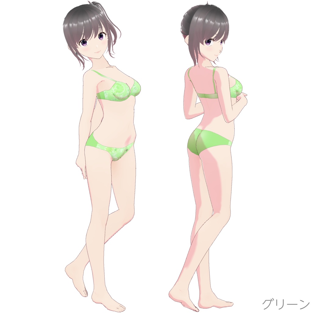 インナー (ブラ&ショーツ nf-2 "Flower")