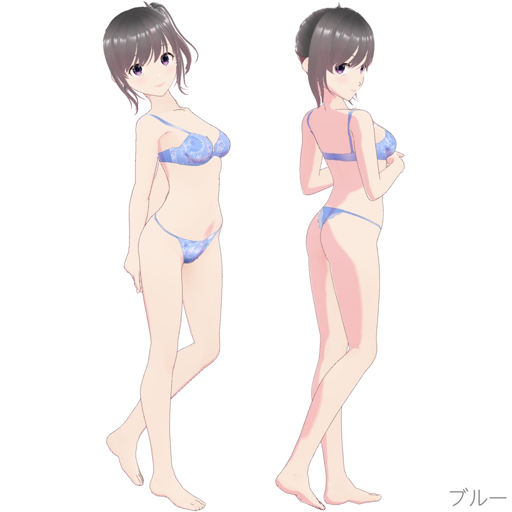 インナー (ブラ&ショーツ nf-2 "Flower")