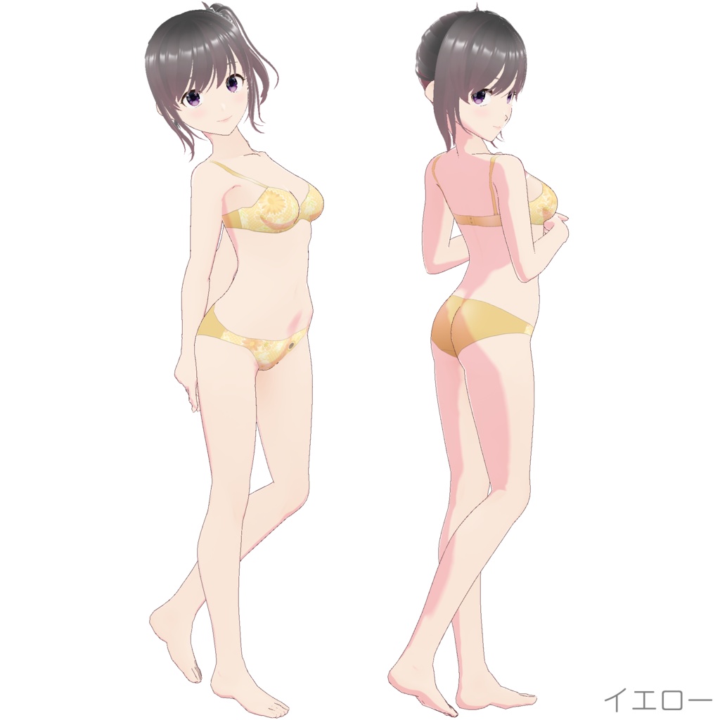 インナー (ブラ&ショーツ nf-2 "Flower")