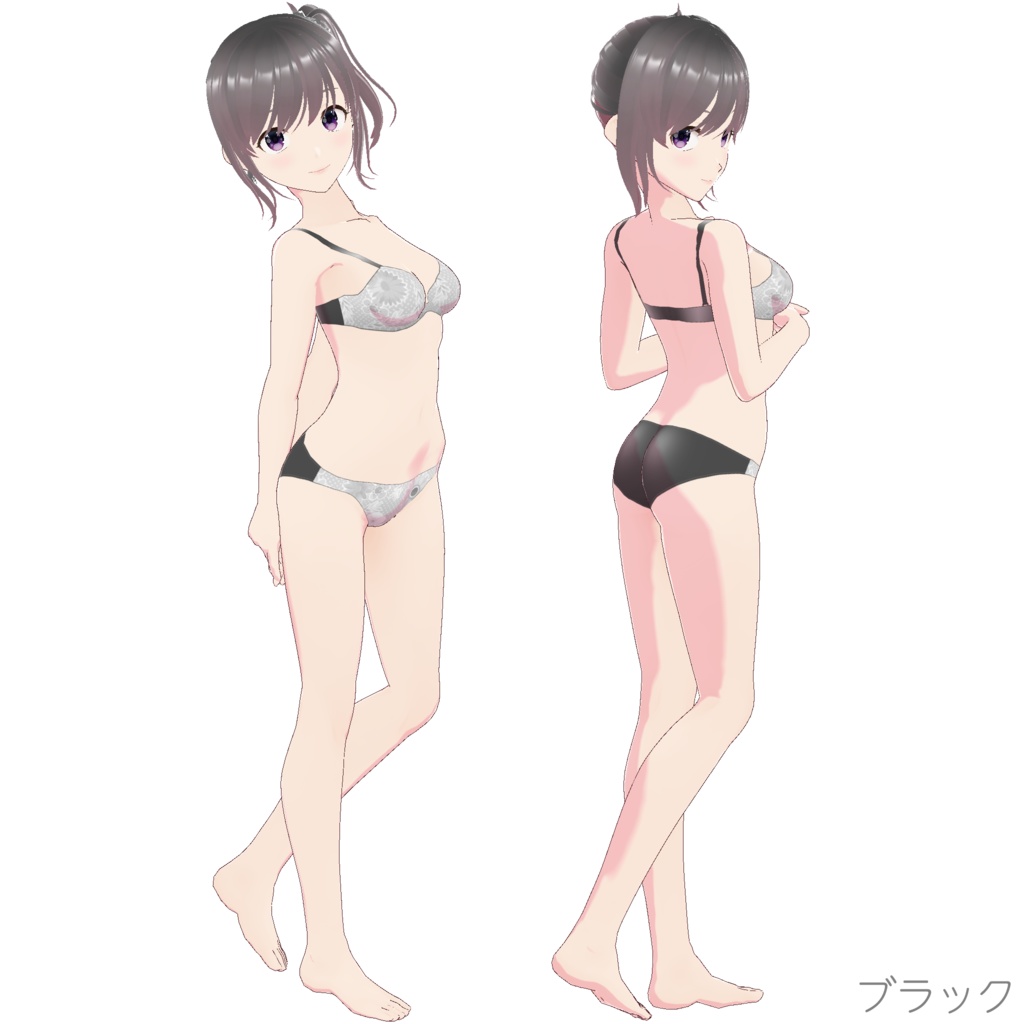 インナー (ブラ&ショーツ nf-2 "Flower")