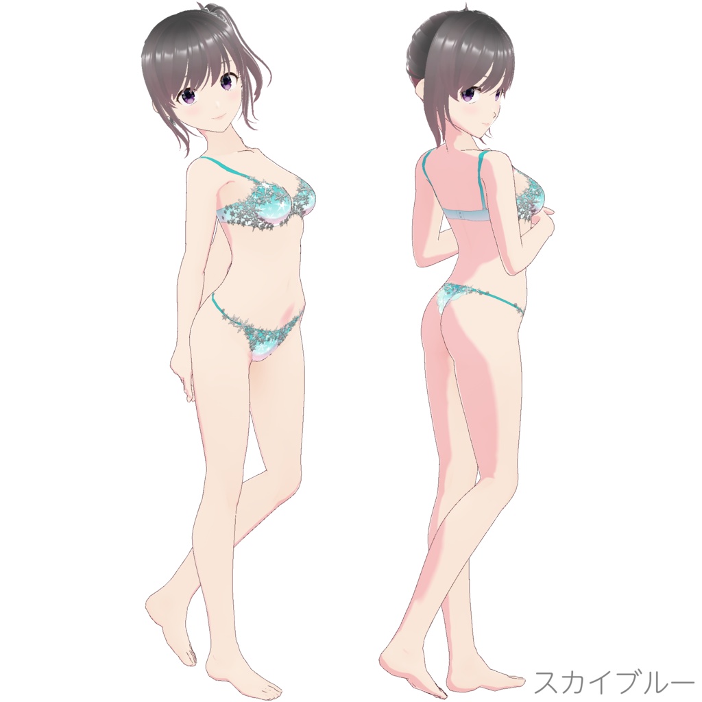 インナー (ブラ&ショーツ nf-1S "Snowflake")