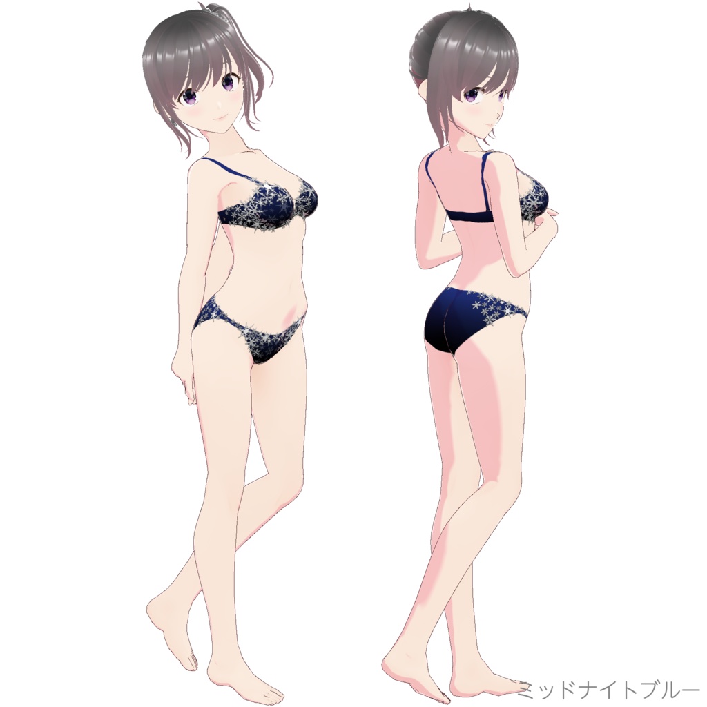 インナー (ブラ&ショーツ nf-1S "Snowflake")