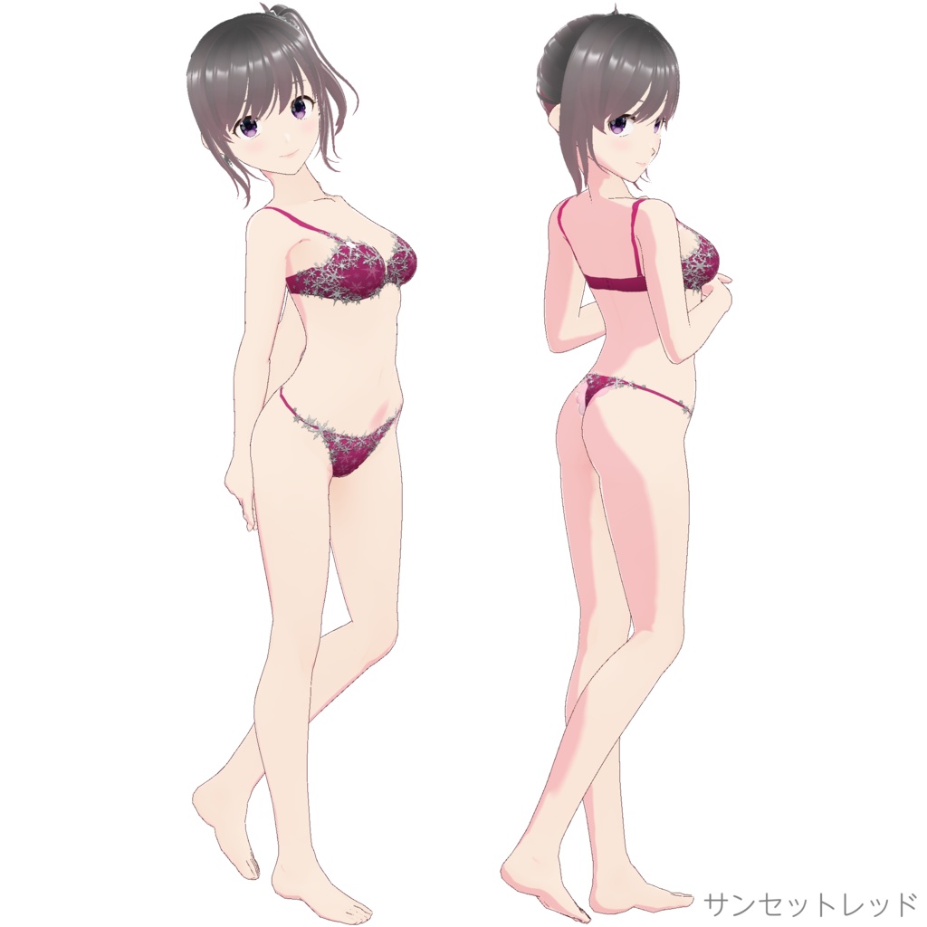 インナー (ブラ&ショーツ nf-1S "Snowflake")