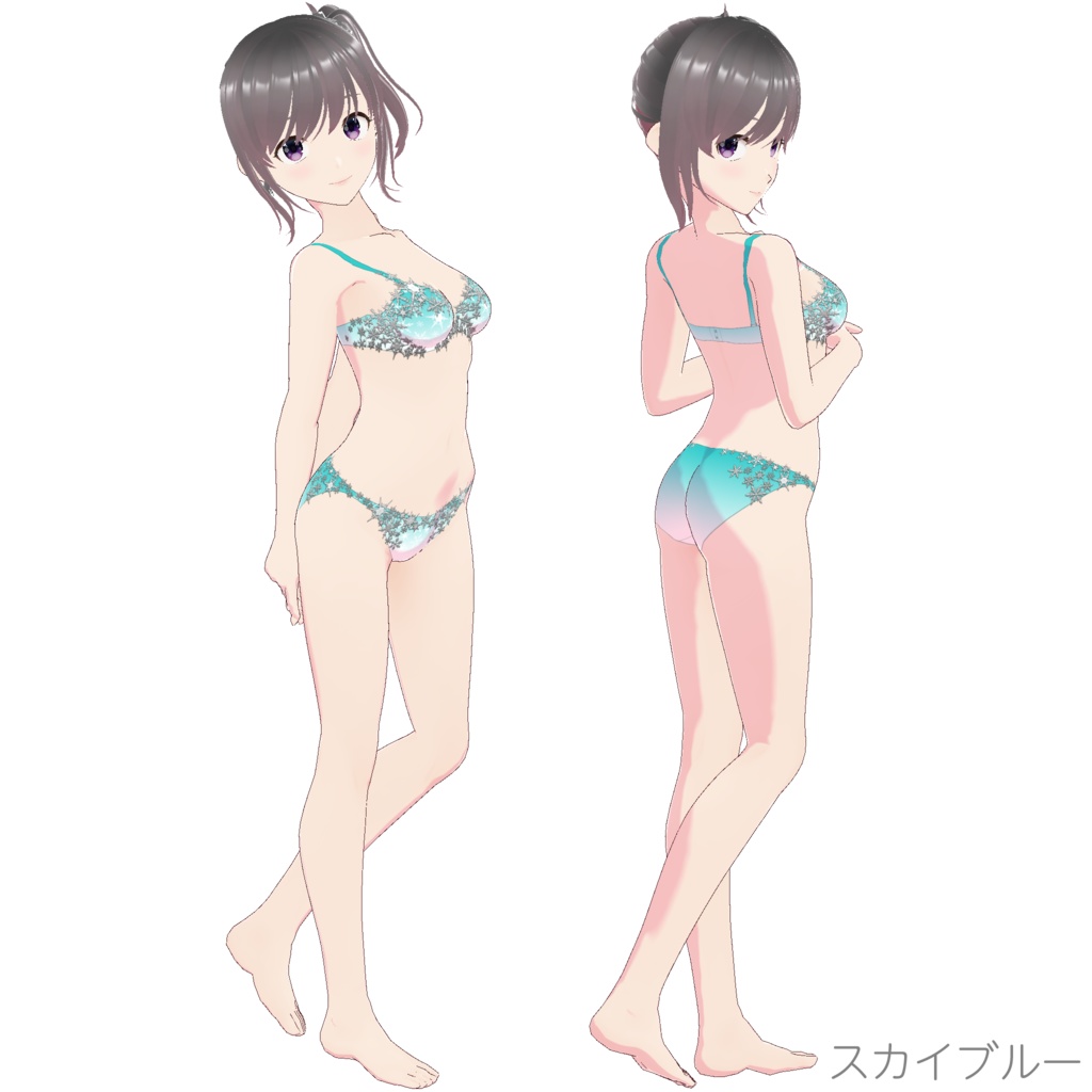 インナー (ブラ&ショーツ nf-1S "Snowflake")