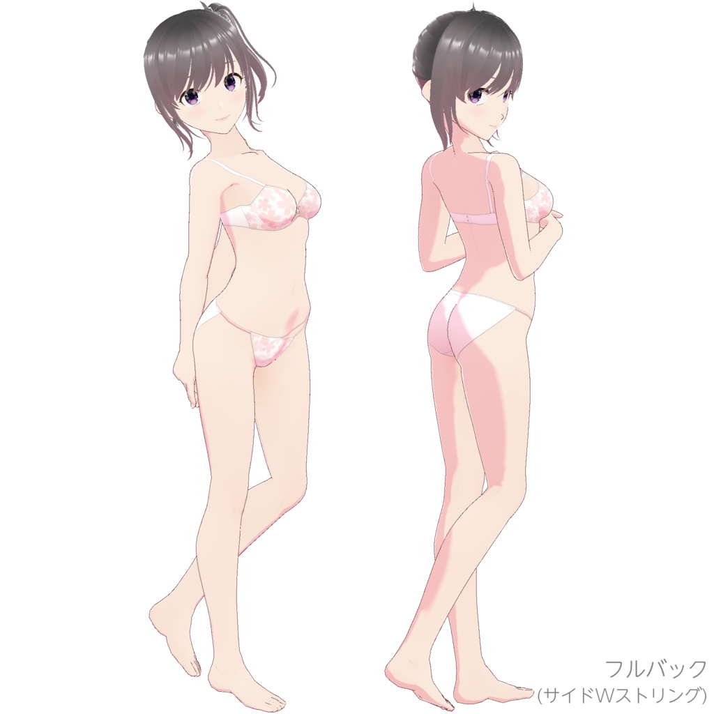 インナー (ブラ&ショーツ nf-4 "Sakura - Cherry Blossom")