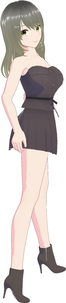 セットアップ (チューブトップ+プリーツスカート)