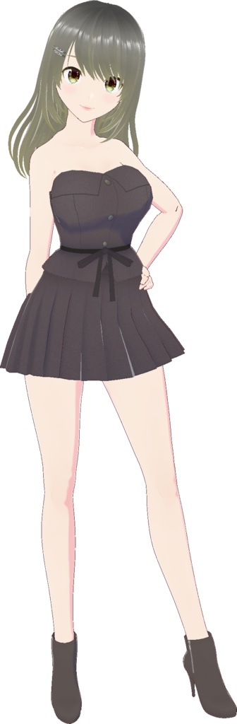 セットアップ (チューブトップ+プリーツスカート)