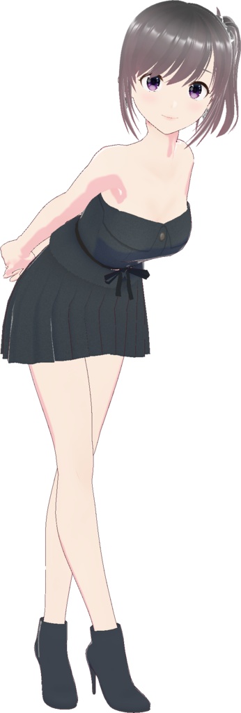 セットアップ (チューブトップ+プリーツスカート)