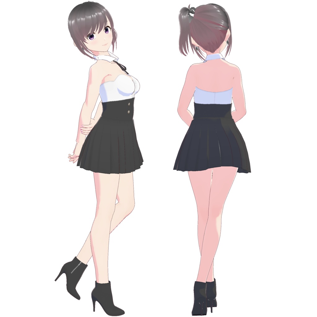 セットアップ (チューブトップ+プリーツスカート 2)