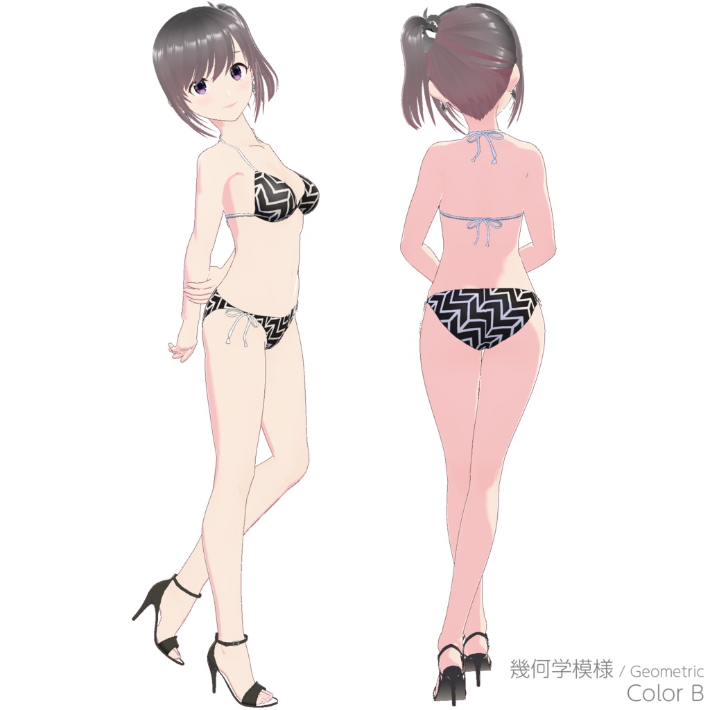 三角ビキニ - スタンダード (幾何学模様)