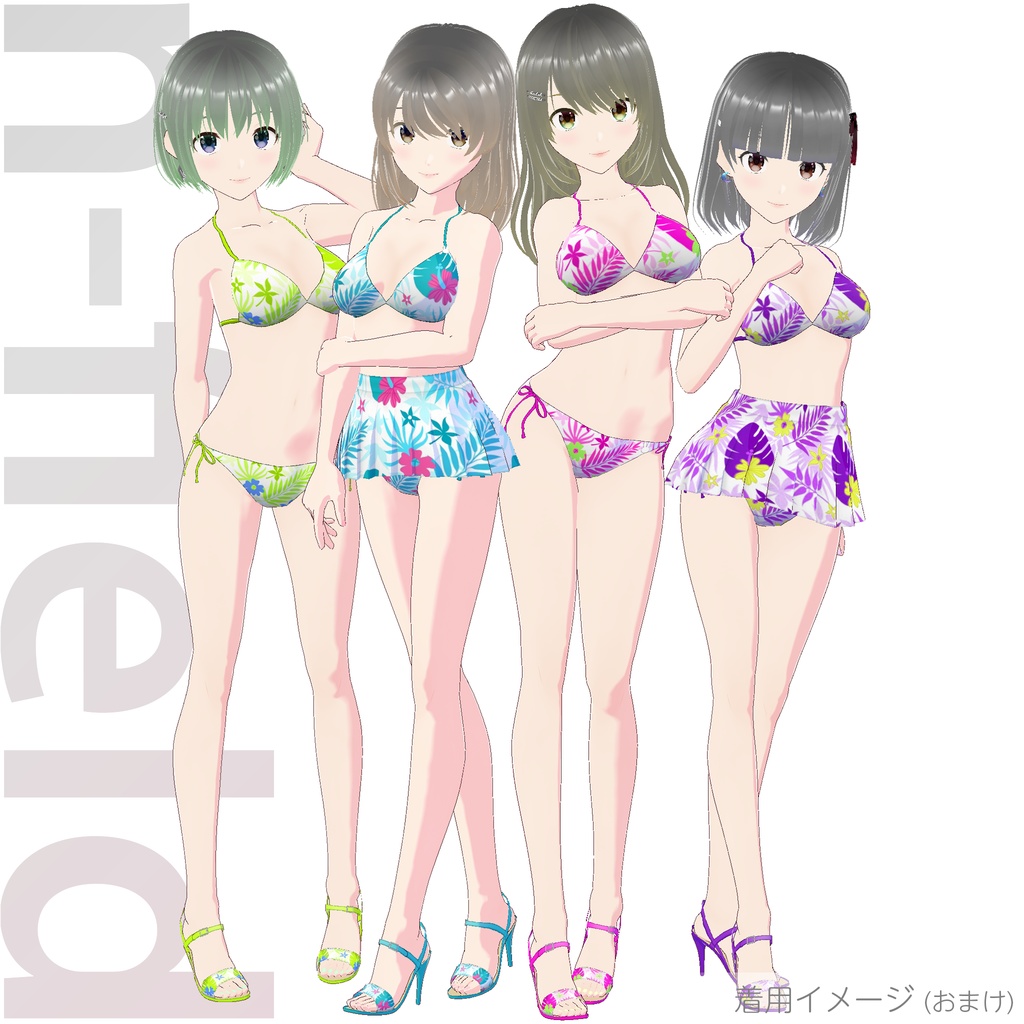 三角ビキニ - スタンダード (リゾート風)