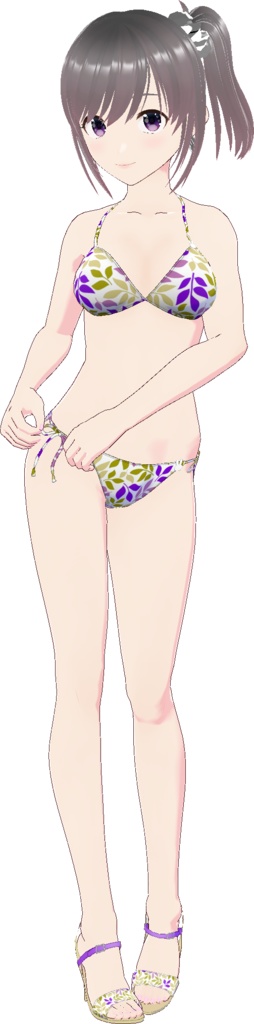 三角ビキニ - スタンダード (ナチュラル柄)