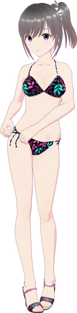 三角ビキニ - スタンダード (ナチュラル柄)